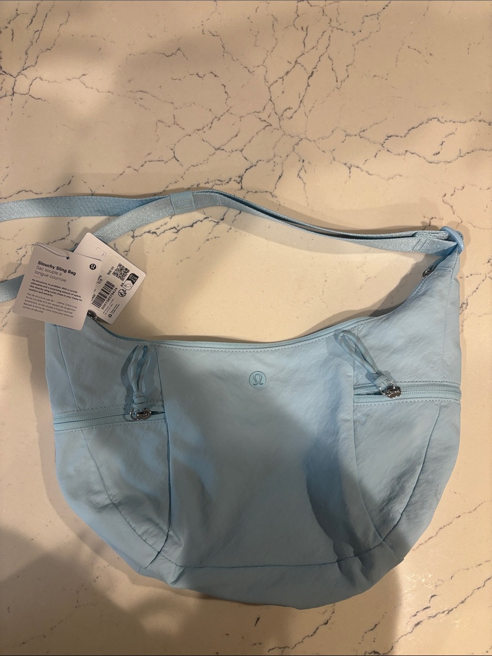 lululemon Slouchy Sling Shoulder Bag in Foam Blue 6L NWT